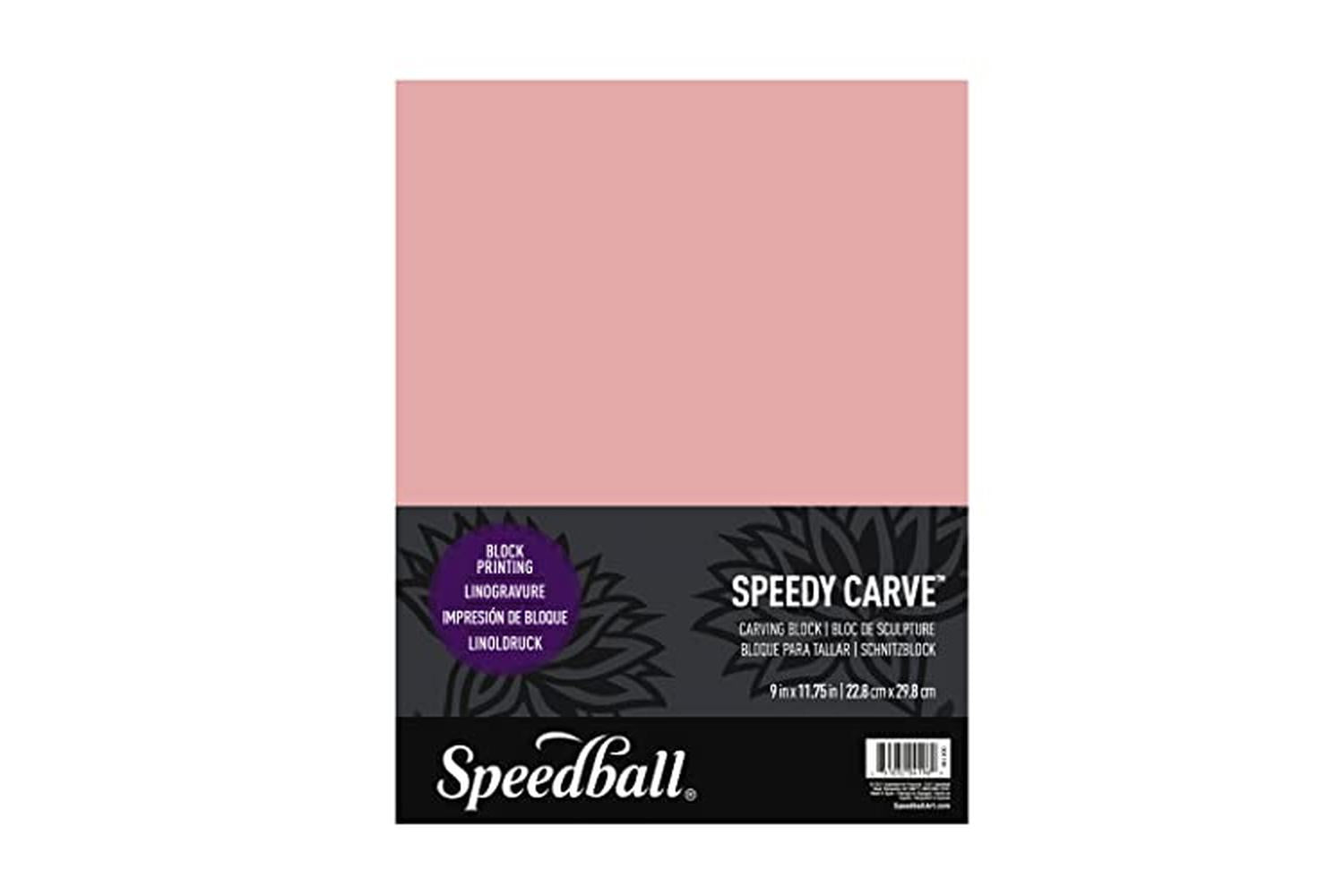 Speedball Sb004196 - 9"x11.75" Speedy-carve Block Pink / 9"x-2