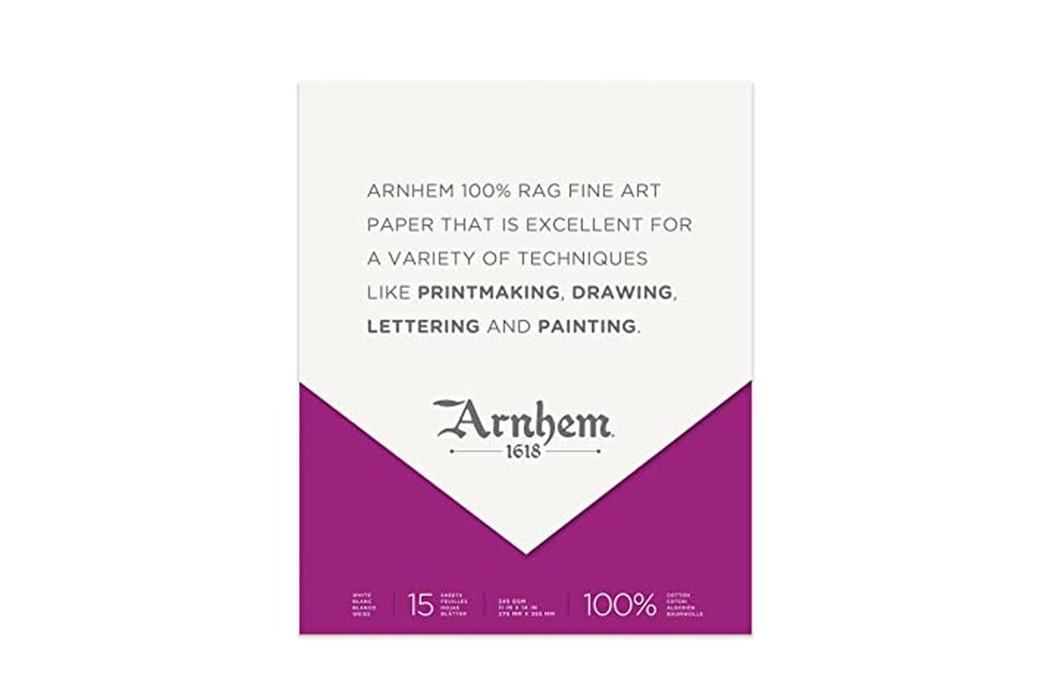 Speedball Sb007092 - Arnhem 1618 Paper Pad - 11in X14in - 15-2
