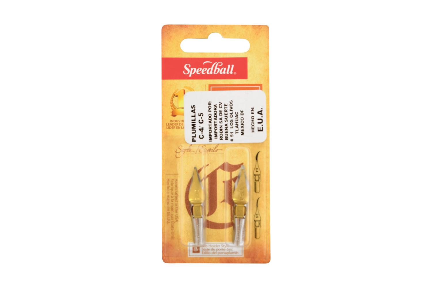 Speedball Sb031025 - C4/c5 Pen Nibs 1 Each Per Card