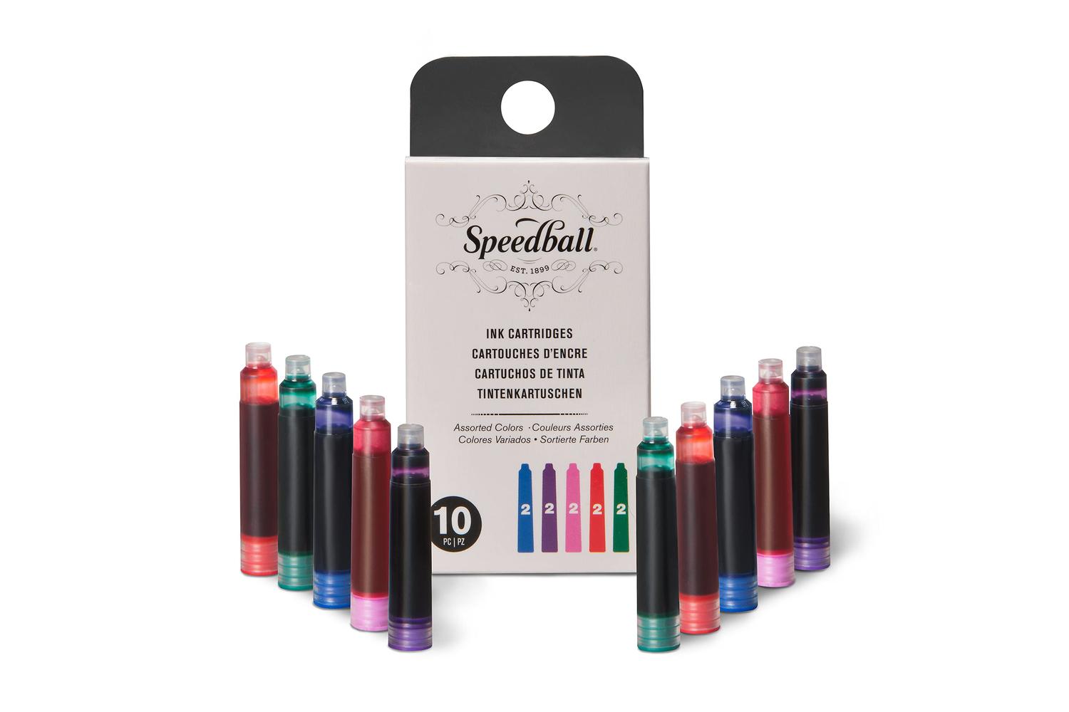 Speedball Sb002906 - Fountain Pen Ink Cartridges Set  Assort