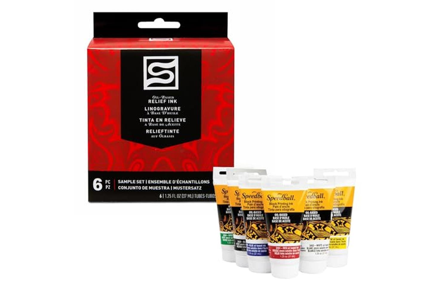 Speedball Sb003476 - Oil-based Block Ink Starter Set (6) 37c-2