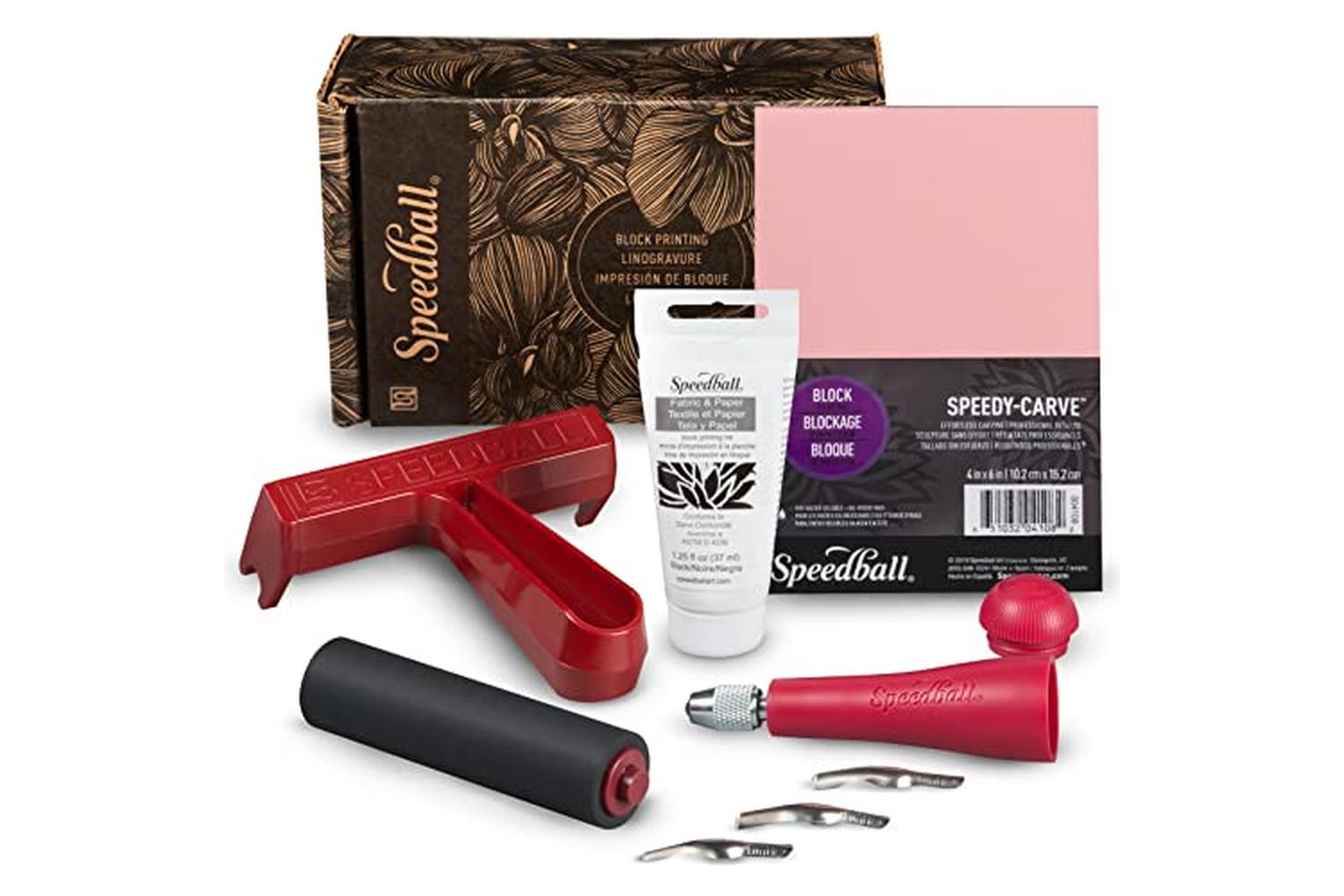 Speedball Sb003483 - Starter Block Printing Fabric Kit-2