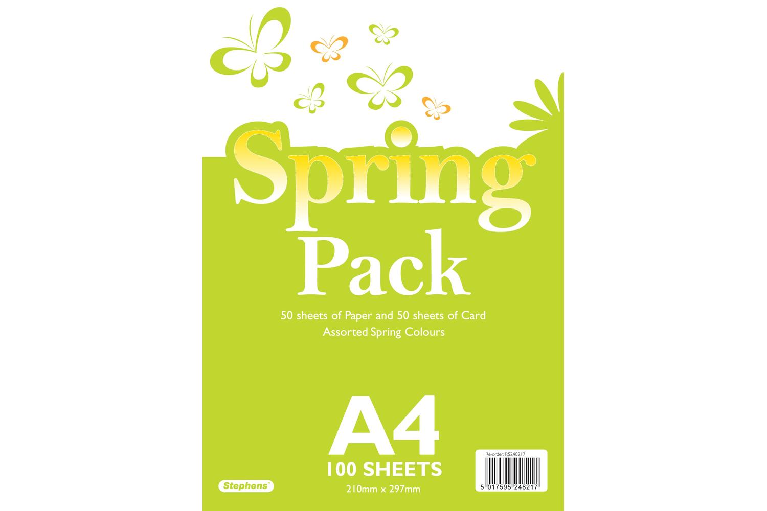 Stephens Rs248217 - A4 50 Sheets Paper & 50 Sheets Card - Sp
