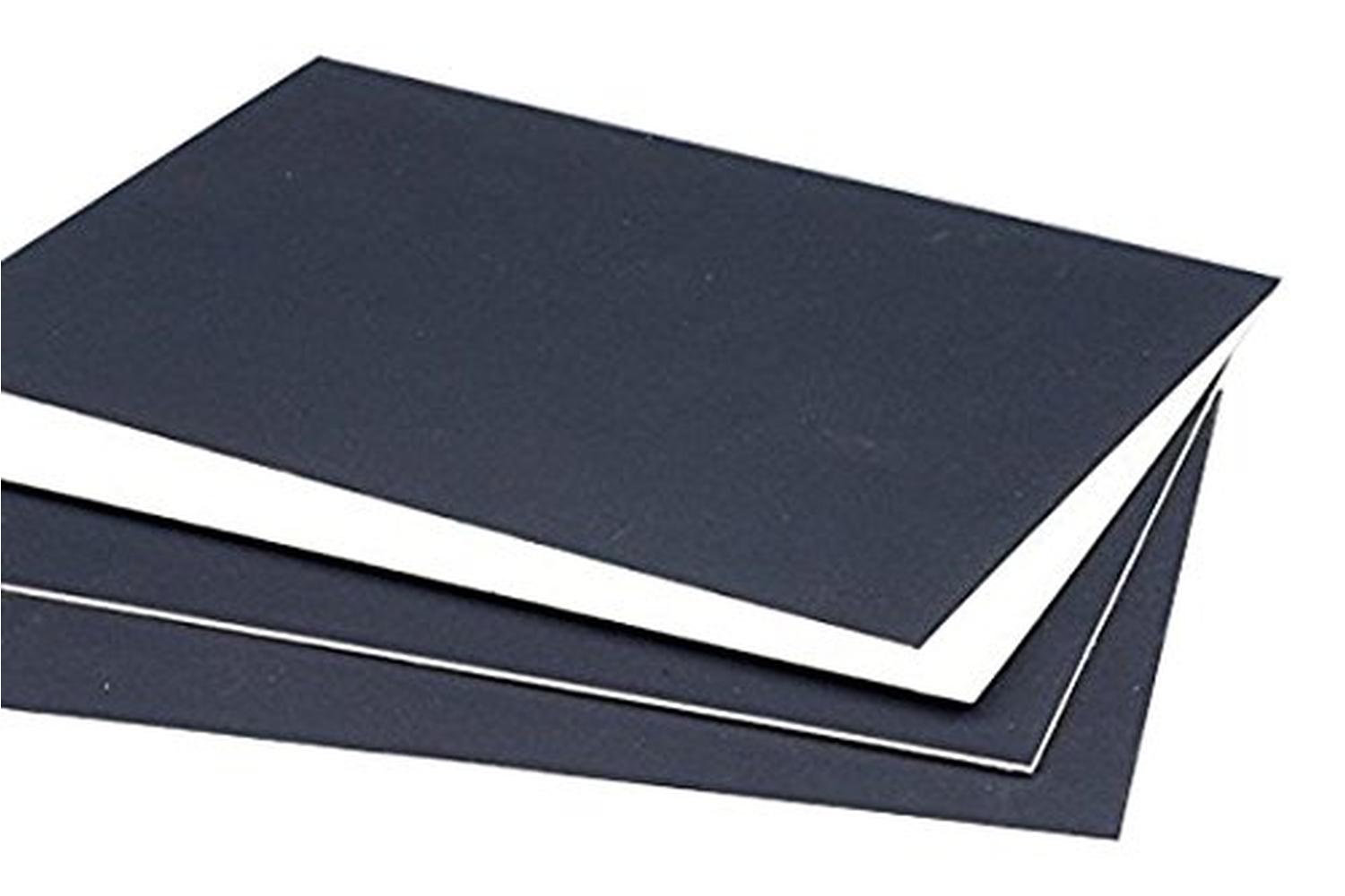 West Rs319016 - A4 Mountboard Pack - 1400mic - Black - Pack