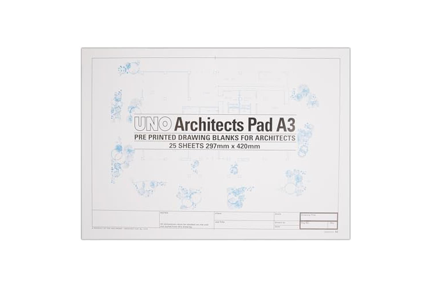 West - Uno Un7313 - Uno Architects Blanks A3 25 Sheets-2