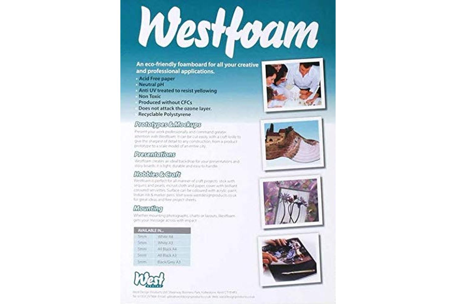 Westfoam Wf7003p5hc - Pre-pack 5mm Black A3 5 Sheets