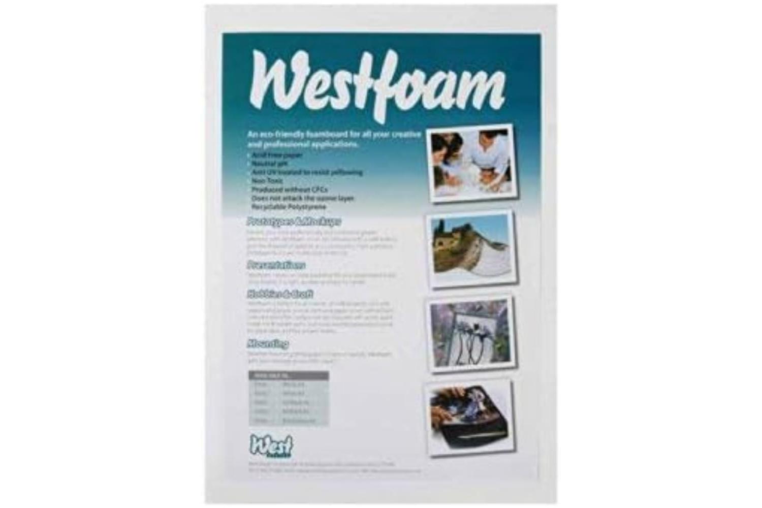 Westfoam Wf5004p5hc - Pre-pack 5mm White A4 5 Sheets