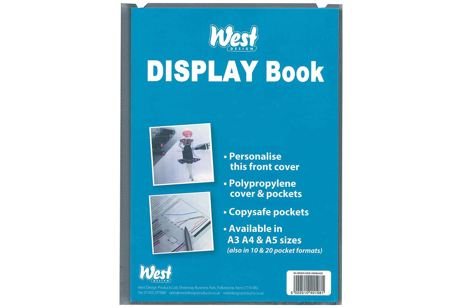 Westfolio Dkdba310 - A3 Display Book Fixed 10 Pockets