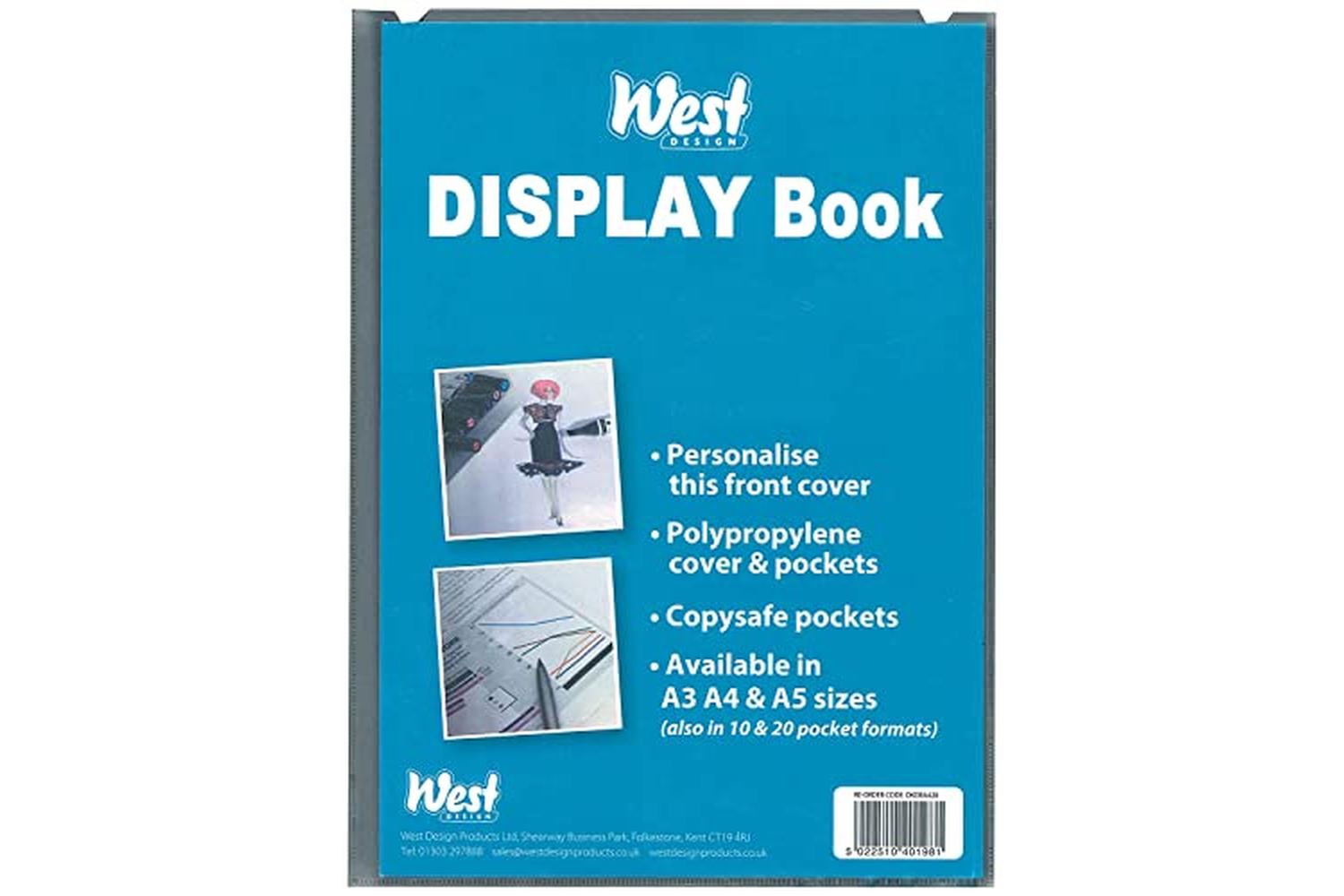 Westfolio Dkdba310 - A3 Display Book Fixed 10 Pockets-2
