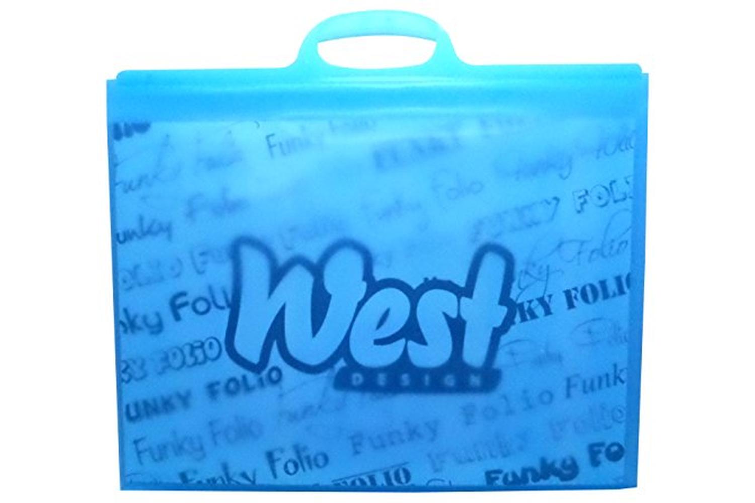Westfolio Rs490715 - A3 Funky Folio Plain Blue-2
