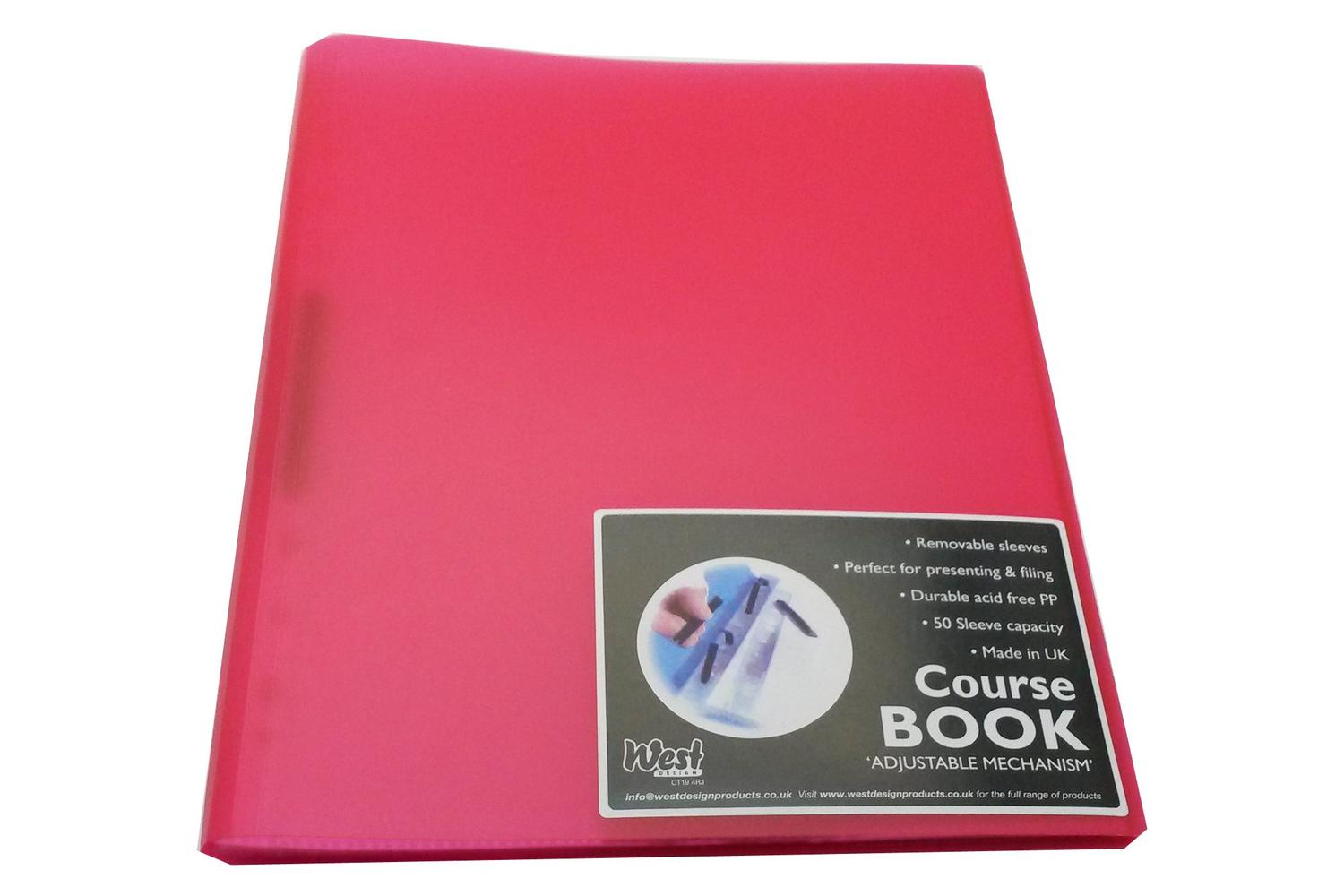 Westfolio Dkcba4ra - A4 Course Book Raspberry