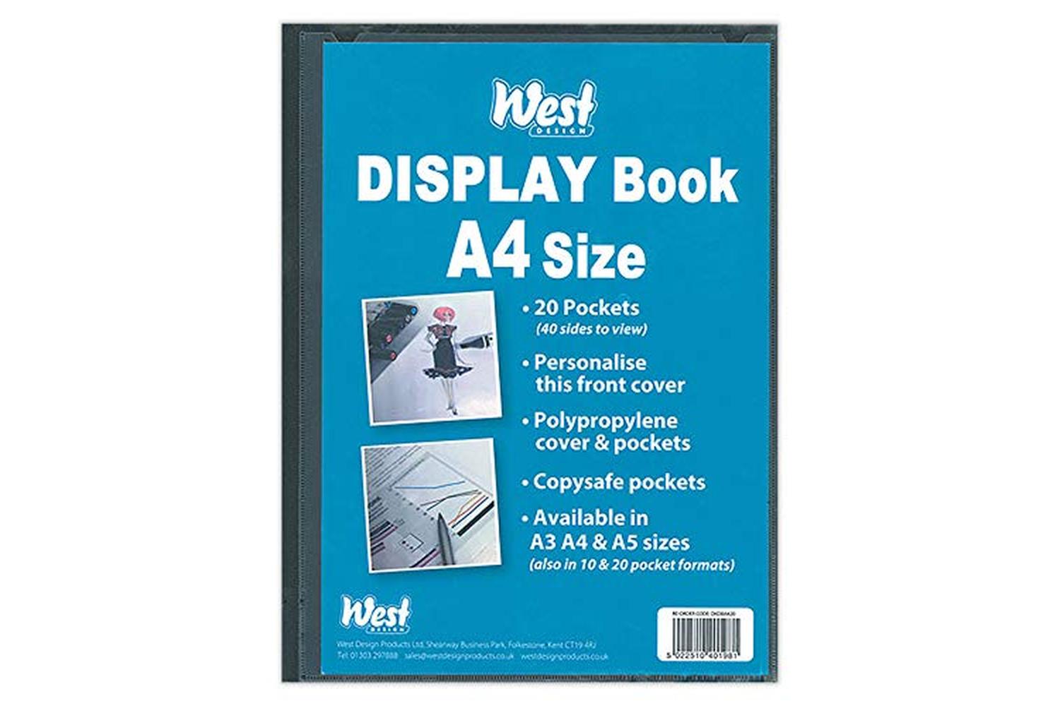 Westfolio Dkdba410 - A4 Display Book Fixed 10 Pockets-2