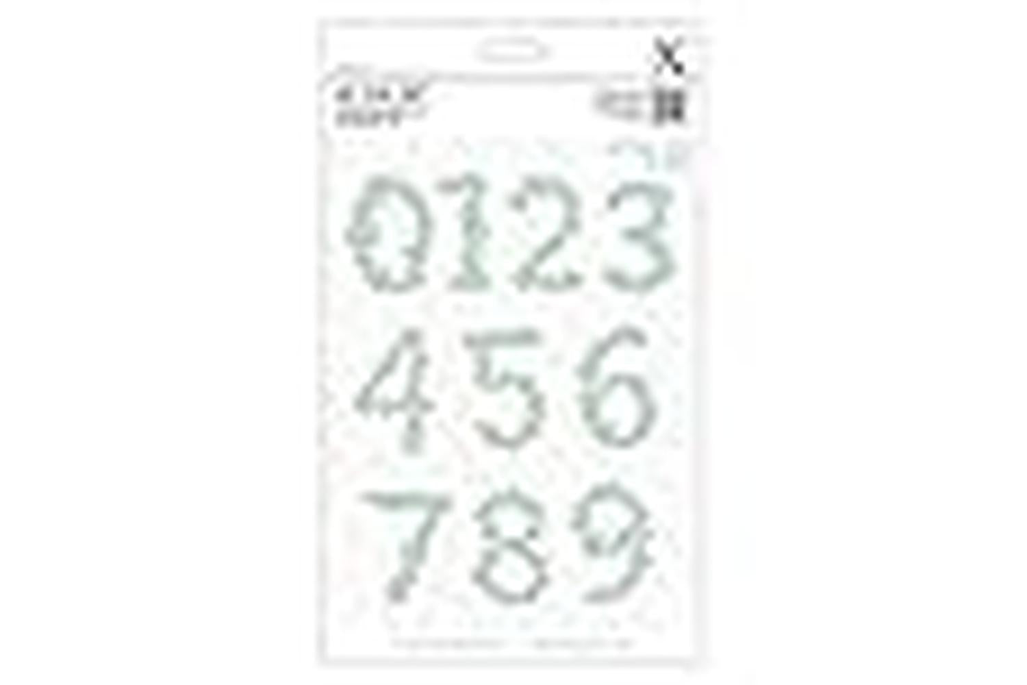 Xcut Xcu 503060 - A5 Dies - Floral Numbers-2