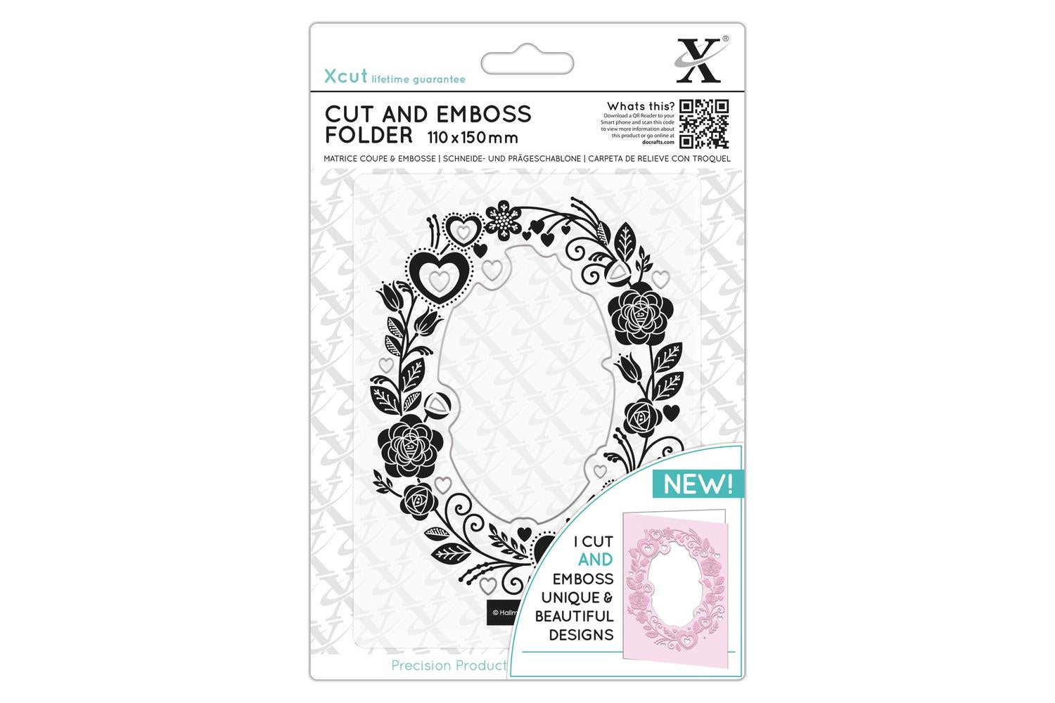 Xcut Xcu 503822 - Cut & Emboss Folder - Rose Border