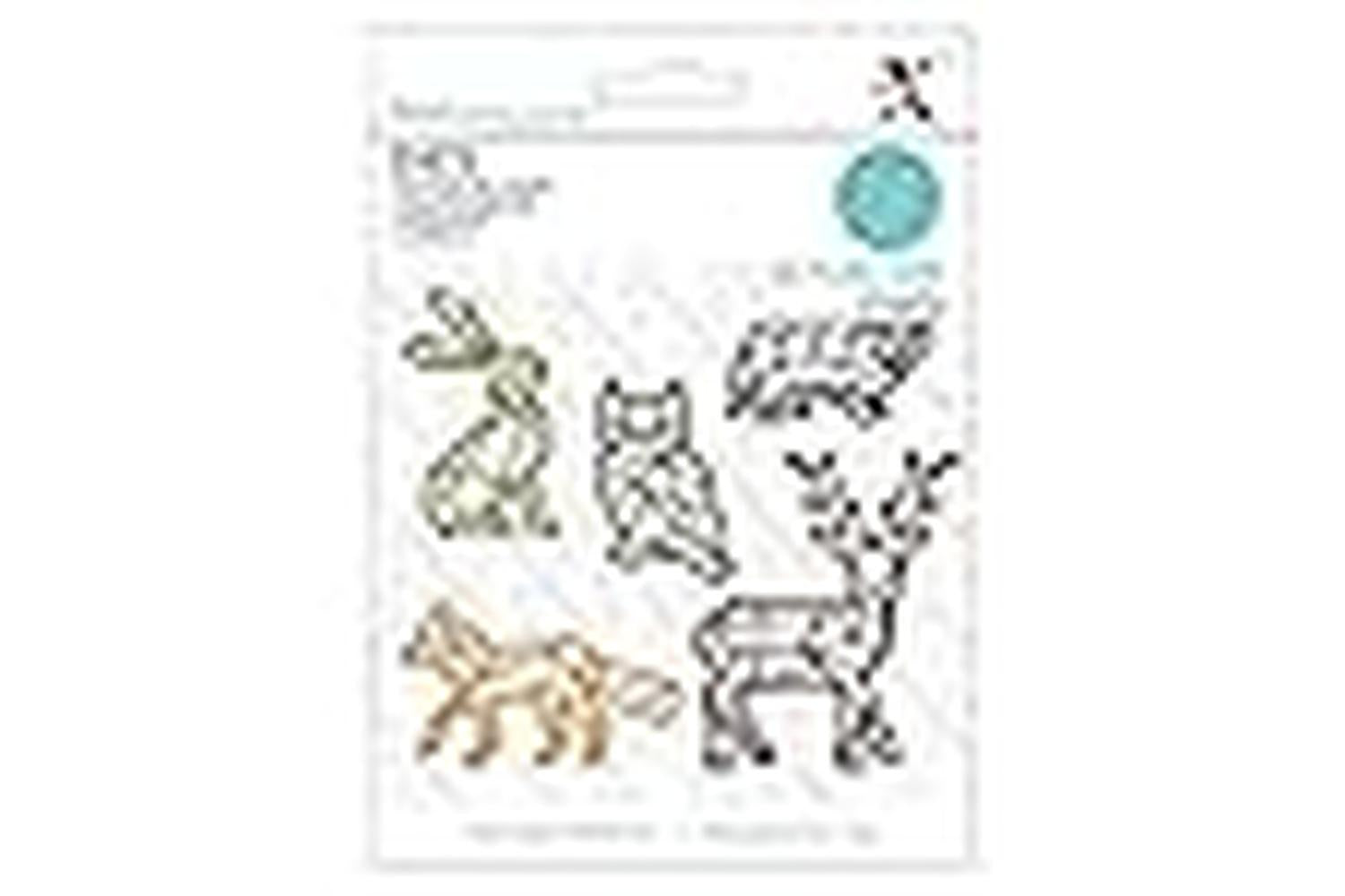 Xcut Xcu 504139 - Dies - (5pcs) - Geometric Woodland Animals-3