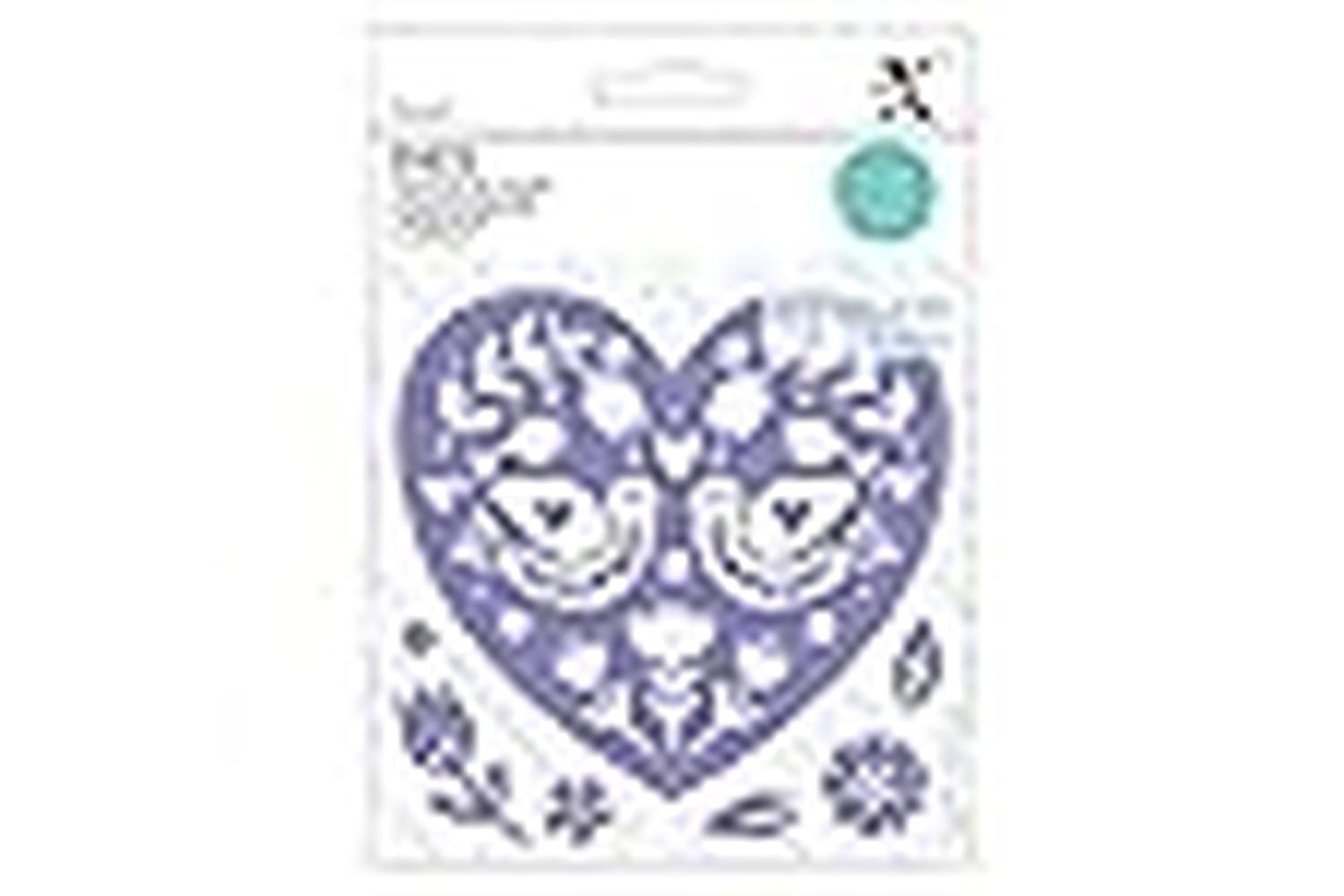 Xcut Xcu 503531 - Dies - Folk Bird Hearts (7pcs)-3