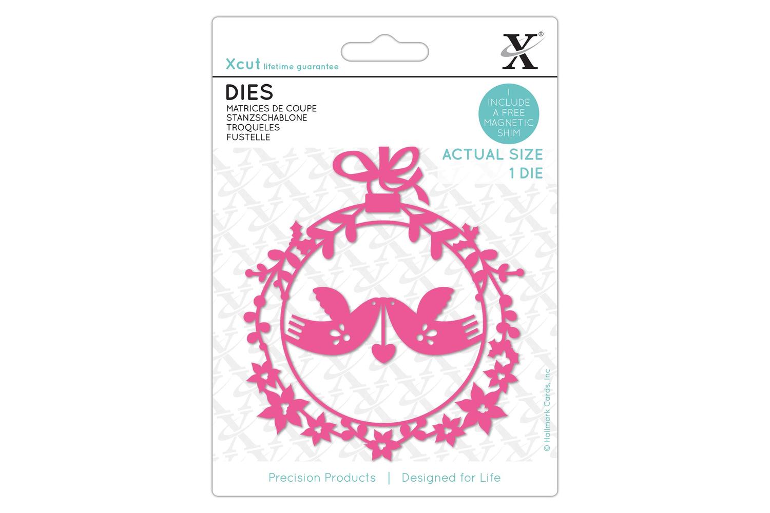 Xcut Xcu 504140 - Dies (1pc) - Festive Love Birds