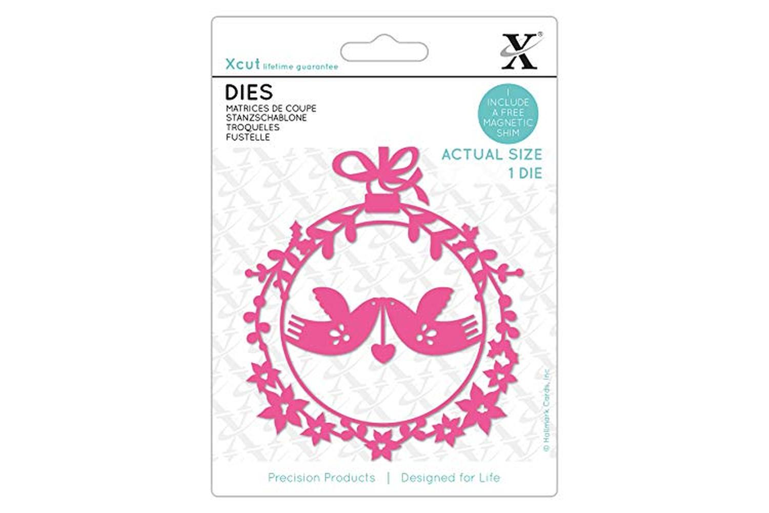 Xcut Xcu 504140 - Dies (1pc) - Festive Love Birds-2