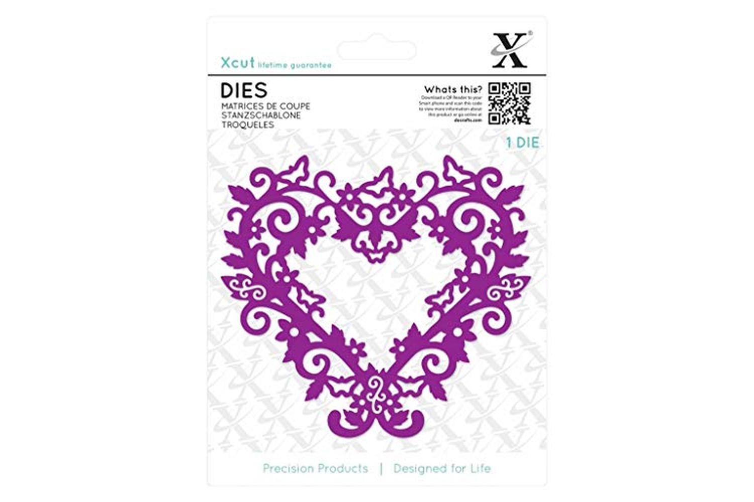 Xcut Xcu 503431 - Dies (1pc) - Filigree Heart Frame-2