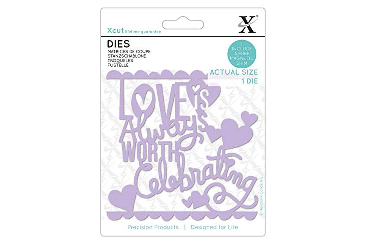 Xcut Xcu 504144 - Dies (1pc) - Love Worth Celebrating-2