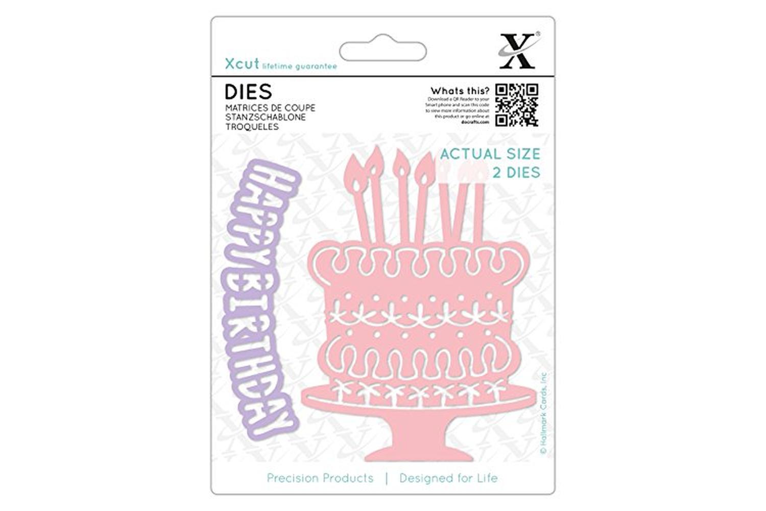 Xcut Xcu 503447 - Dies (2pcs) - Birthday Cake-2