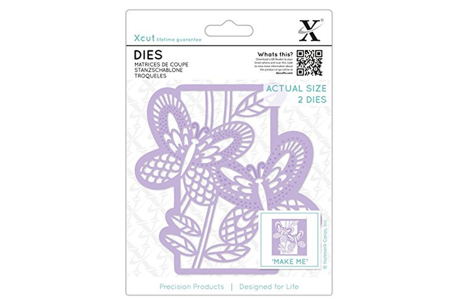 Xcut Xcu 503127 - Dies (2pcs) - Butterfly Panel-2