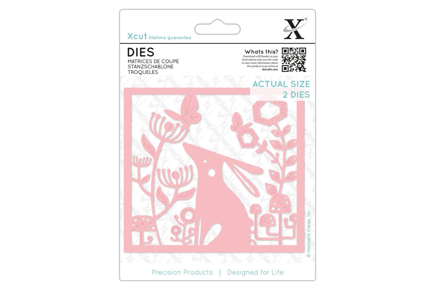 Xcut Xcu 503126 - Dies (2pcs) - Folk Rabbit