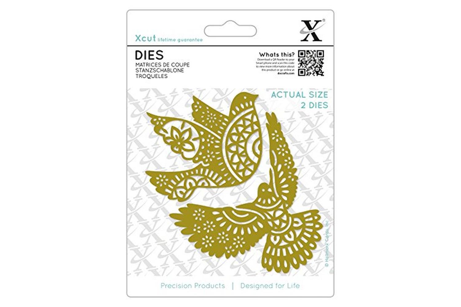Xcut Xcu 503965 - Dies (2pcs) - Ornate Dove-2