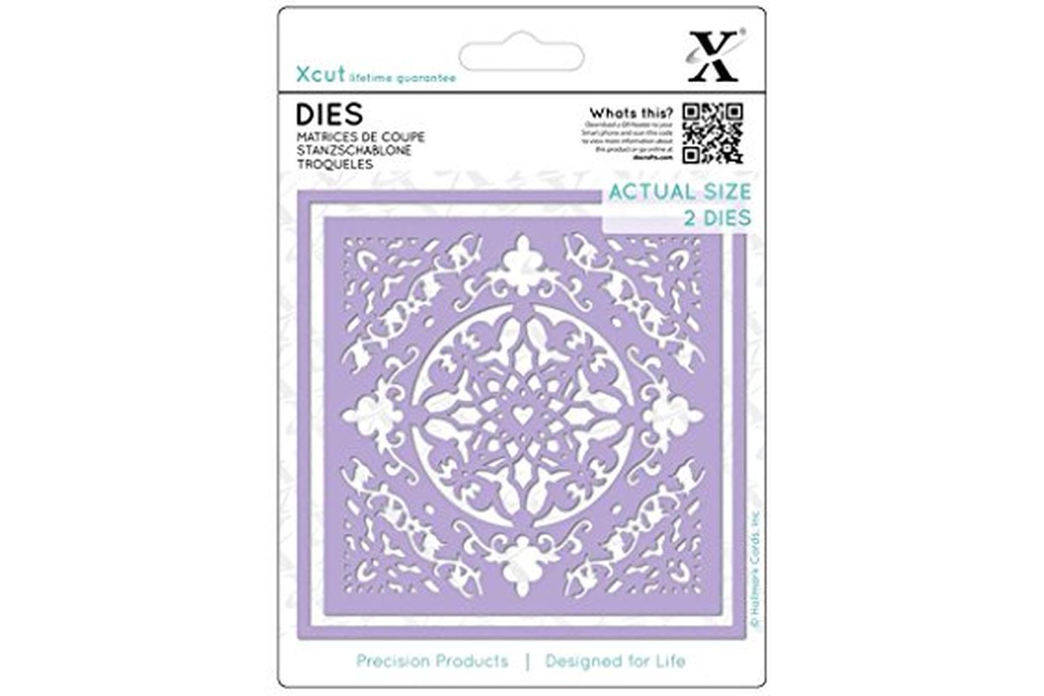Xcut Xcu 503387 - Dies (2pcs) - Ornate Tile-2