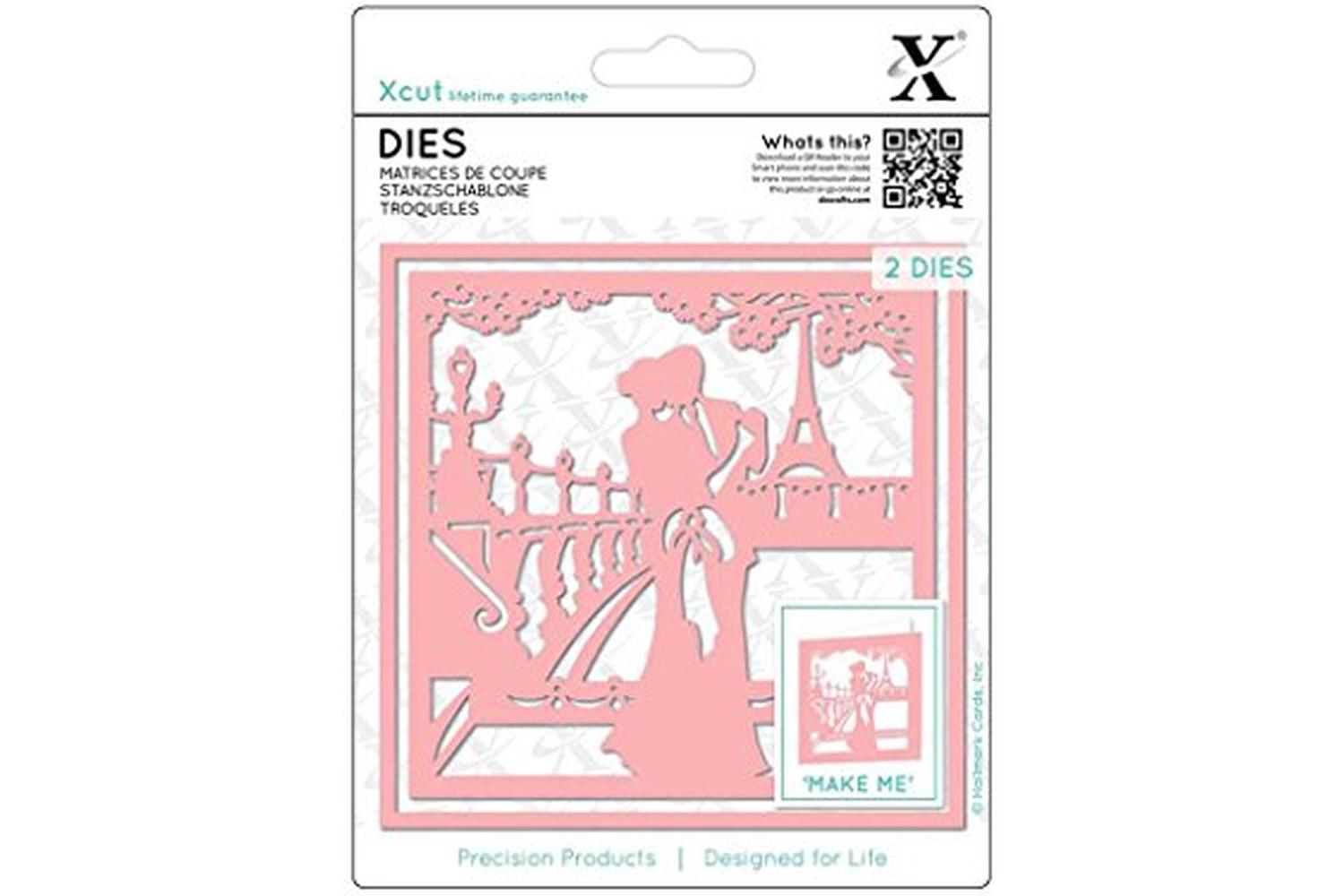 Xcut Xcu 503381 - Dies (2pcs) - Paris In Love-2