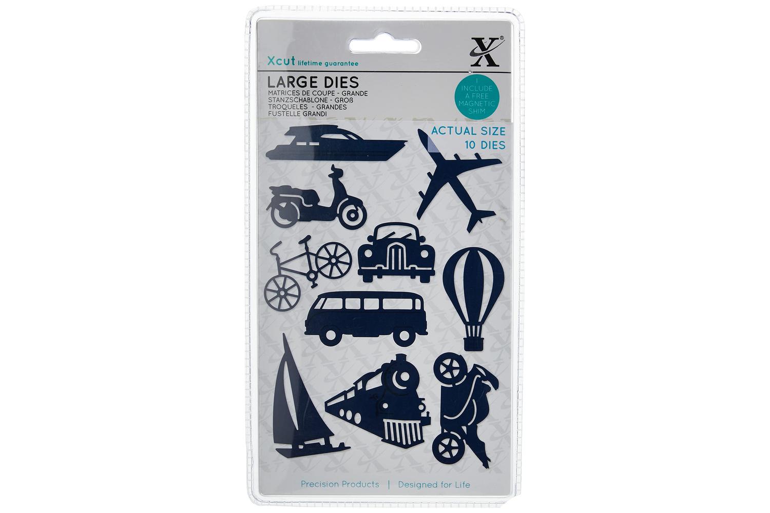 Xcut Xcu 503346 - Large Dies (10pcs) - Planes Trains & Autom