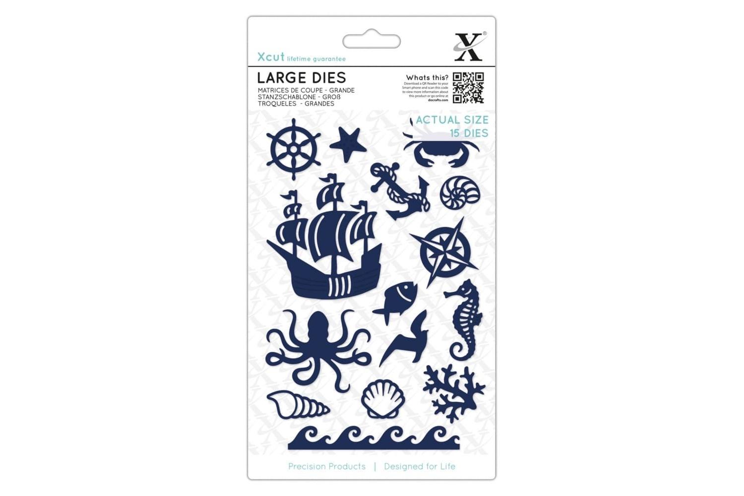 Xcut Xcu 503347 - Large Dies (15pcs) - Oceanic
