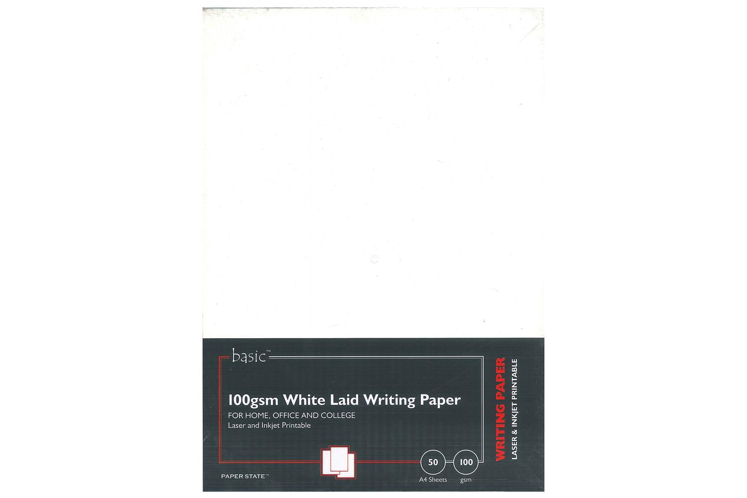 Other Bp0003 - Basic A4 100gsm White Laid Paper 50$