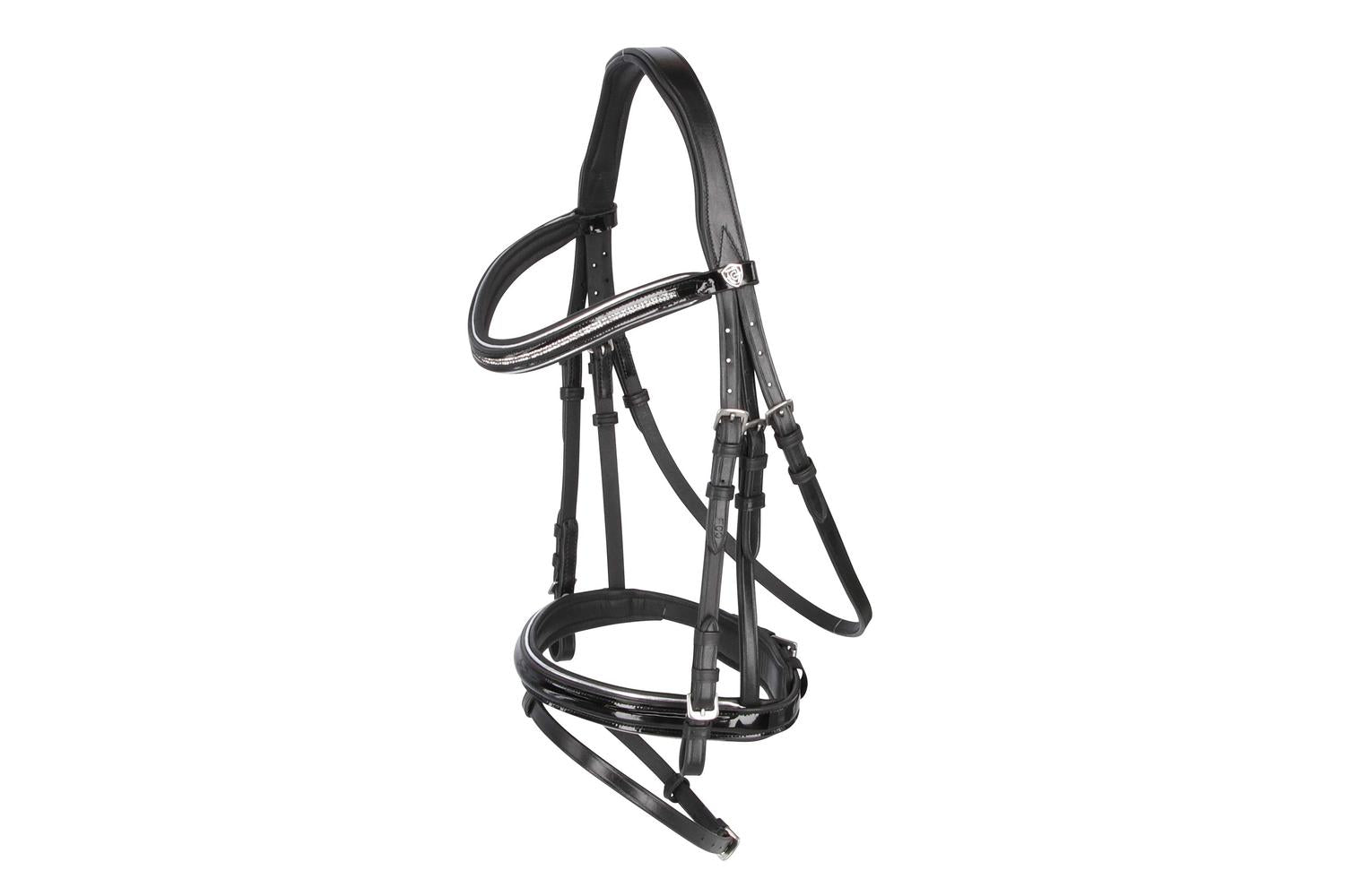 Kerbl Ker-3210488 - Snaffle Bridle Kingston, Black Cob, Engl