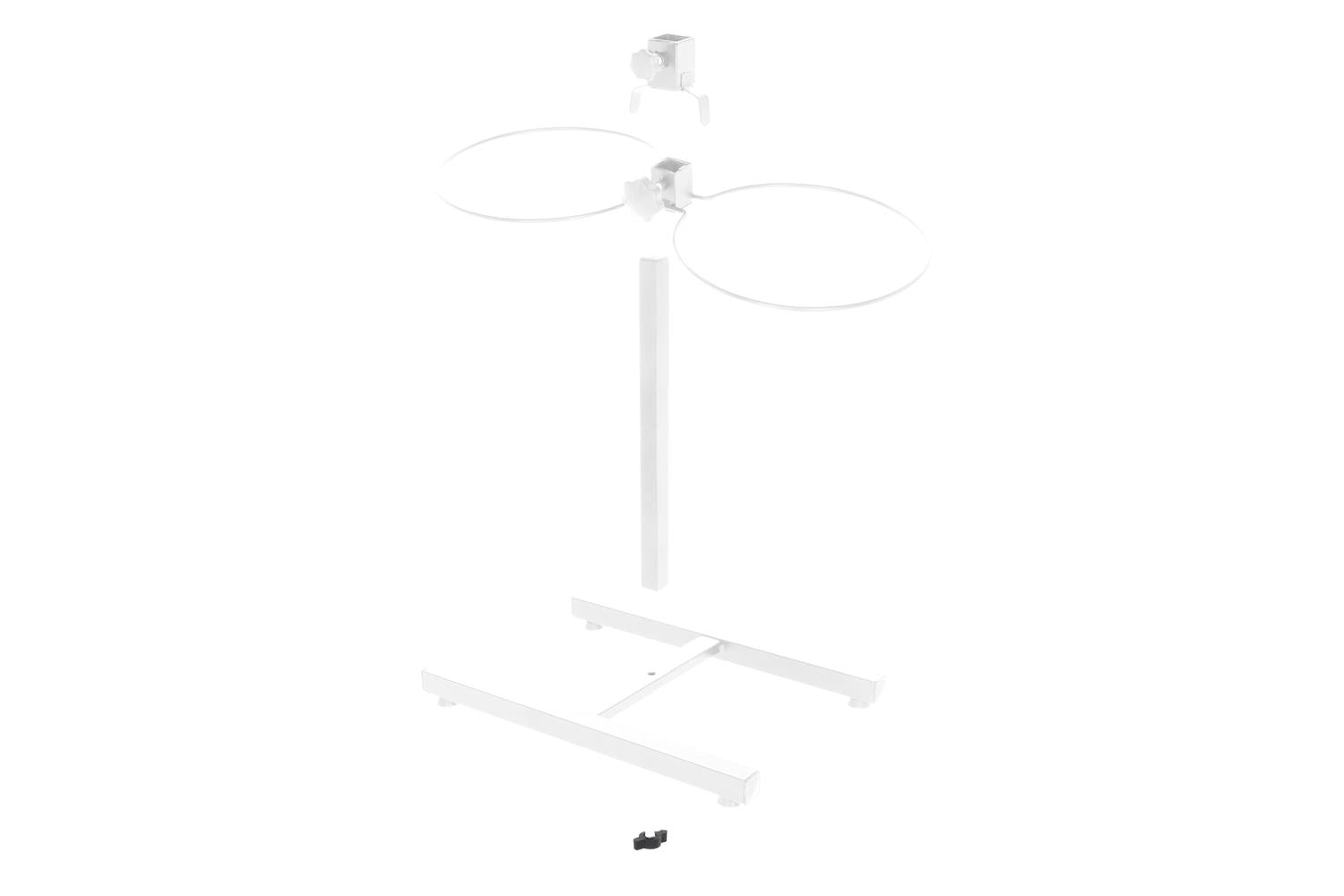 Kerbl Pet Ker-80530 - Feed Bar Incl. Bowls 2x1800ml White-3