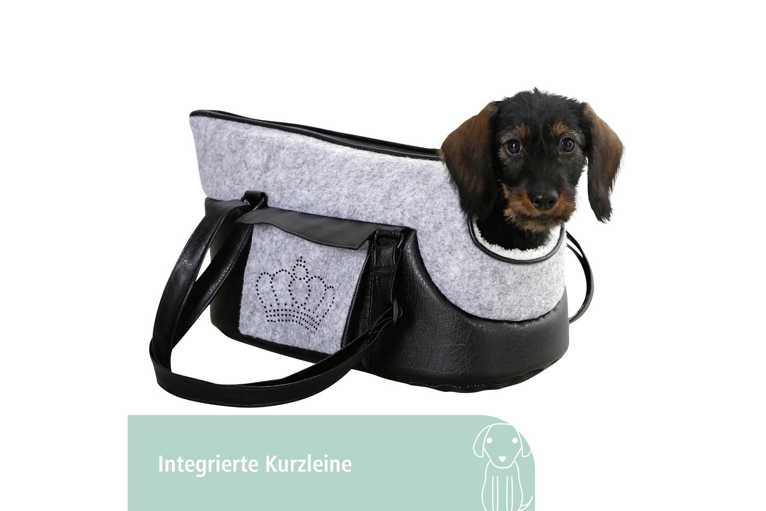 Kerbl Pet Ker-80363 - Travel Bag Chiara 46x23x25cm, Grey/bla-3