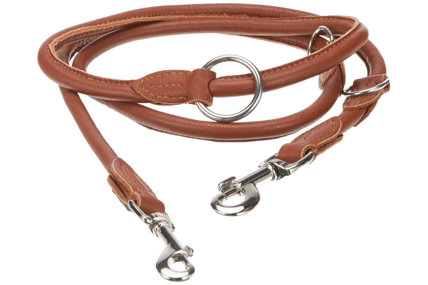 Kerbl Pet Ker-81098 - Round Leather Guide Leash Roma, 200cm,