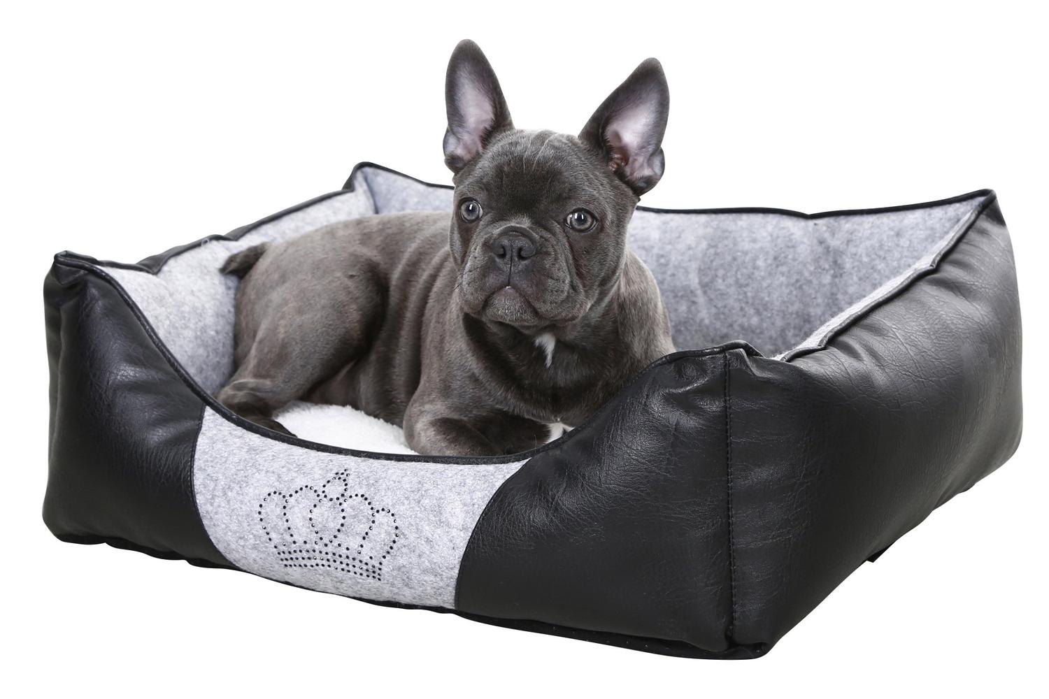 Kerbl Pet Ker-80361 - Snugly Bed Chiara 55x45x18cm, Grey/bla-2