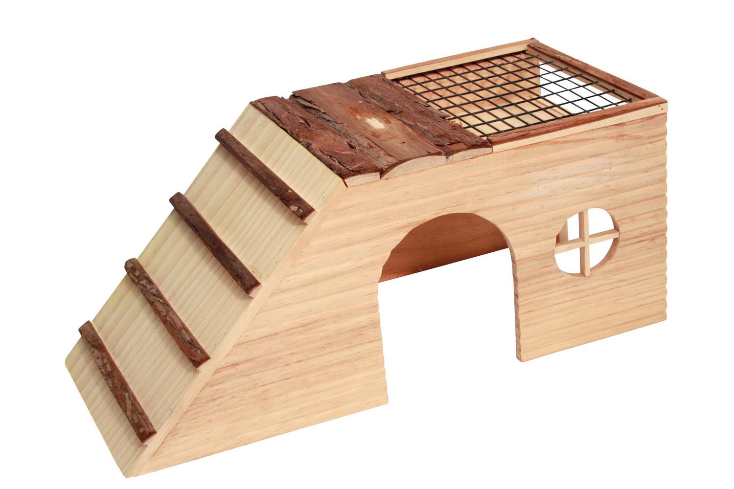 Kerbl Pet Ker-82746 - Rodent Cabin With Ramp Nature 22 X 48