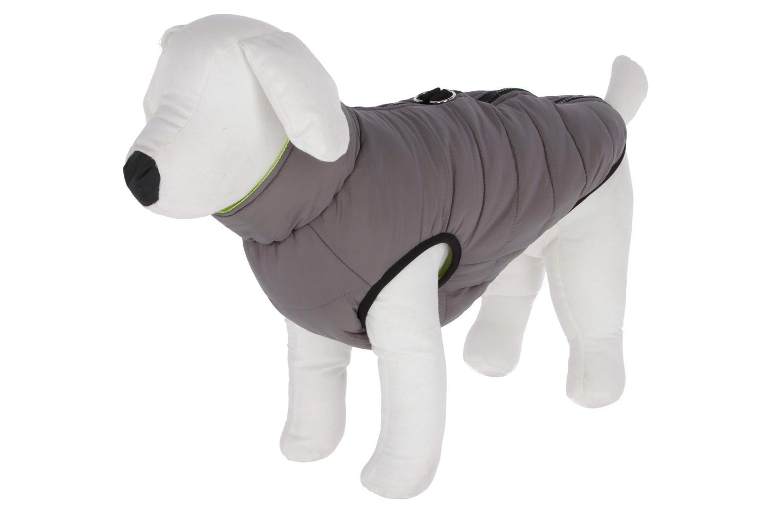 Kerbl Pet Ker-80661 - Quilted Jacket Charmonix, Grey/neon Ye