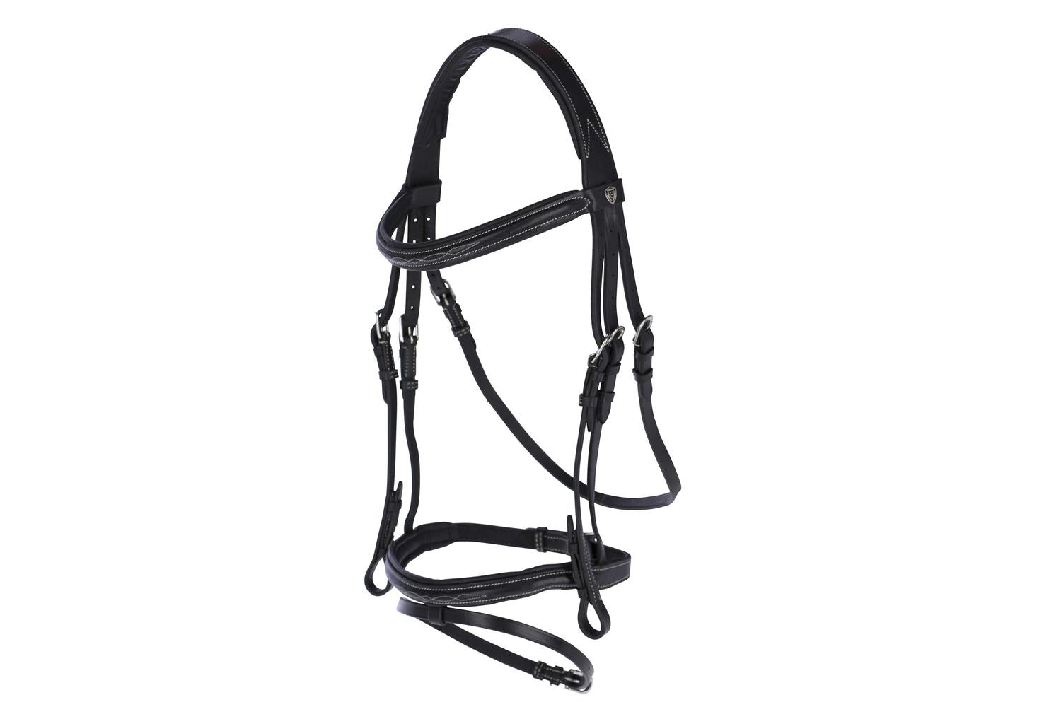 Kerbl Ker-326137 - Snaffle Bridle Classic Leather, Black, Po