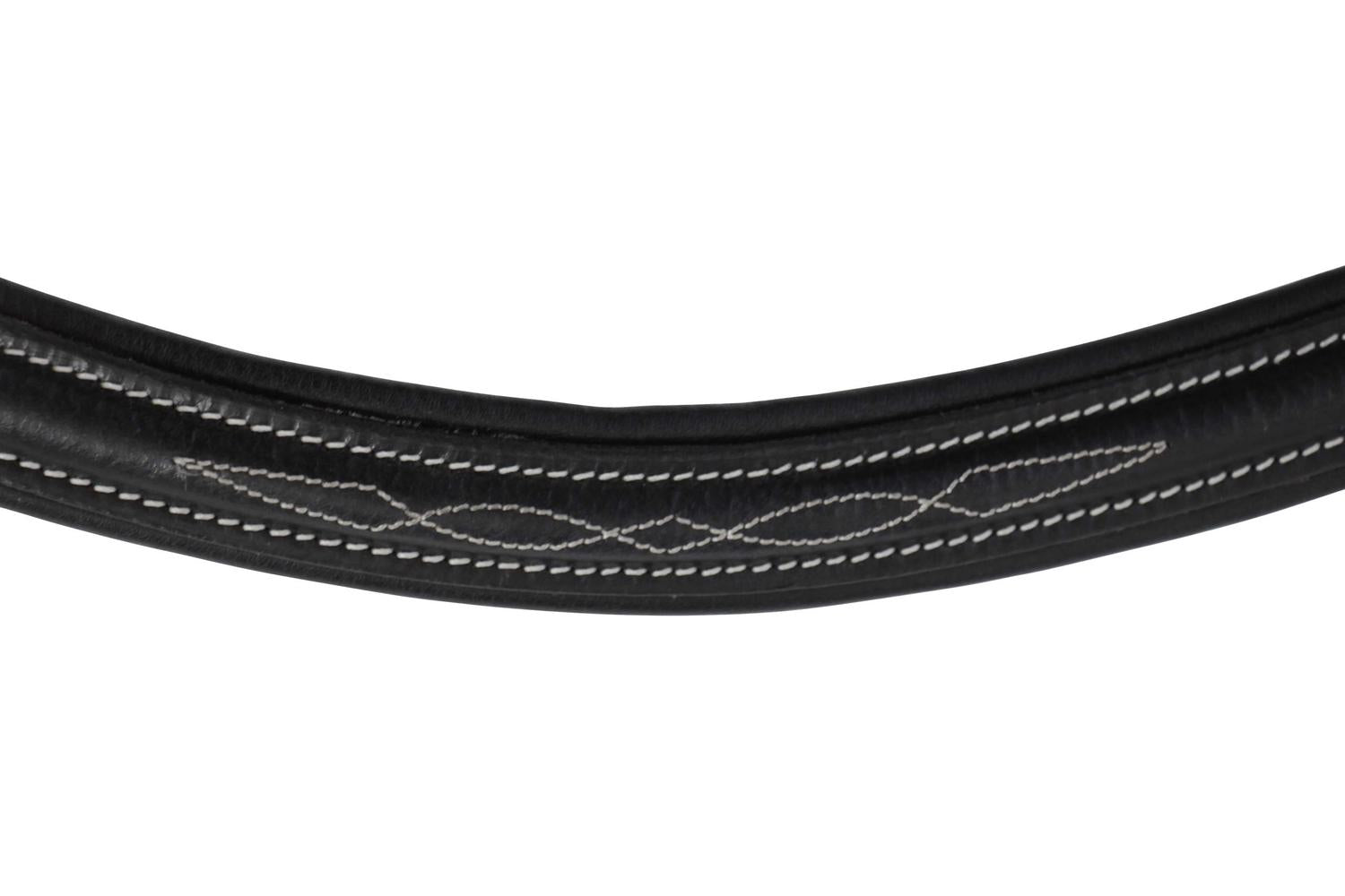 Kerbl Ker-326139 - Snaffle Bridle Classic Leather, Black, Fu-3
