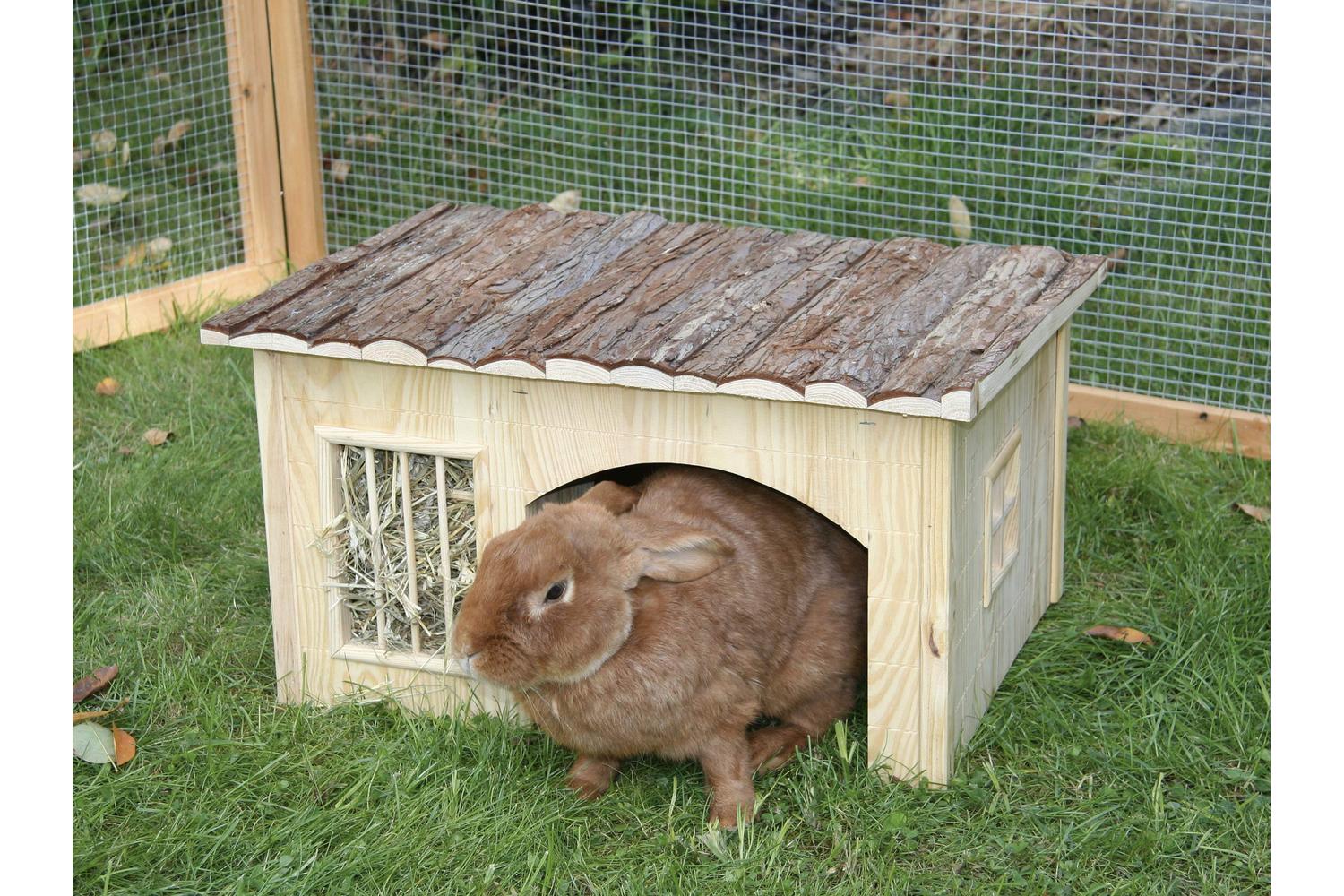 Kerbl Pet Ker-82759 - Nature Plus House With Hay Rack 43 X 3-2