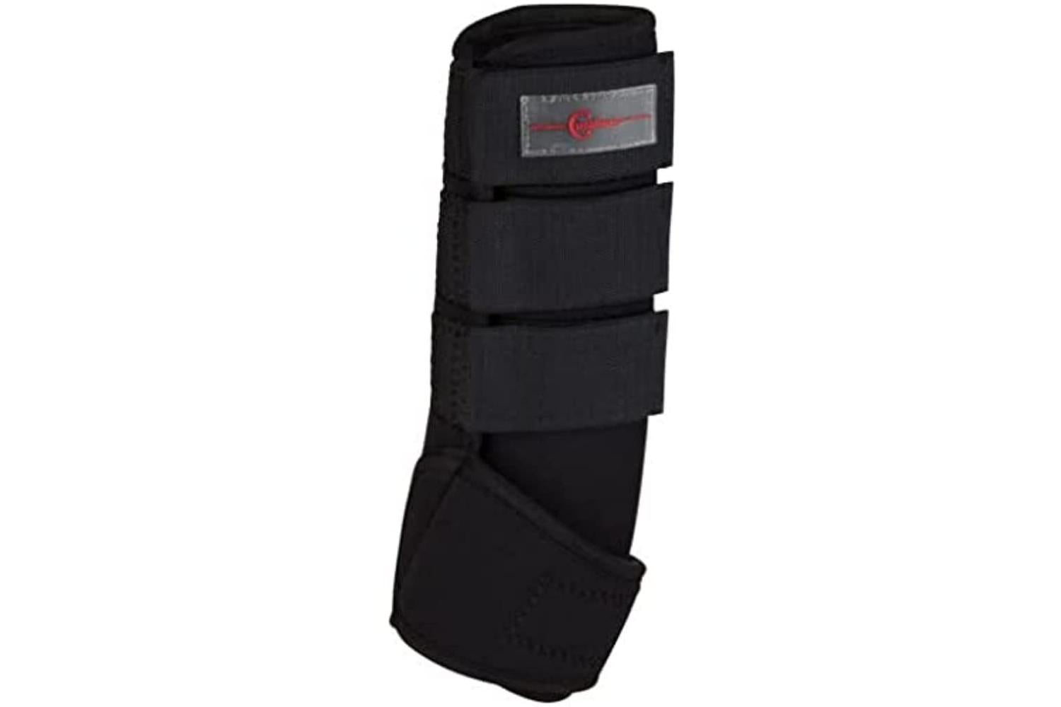Kerbl Ker-320131 - Fetlock Gaiters Synthetic Rub. Black,size