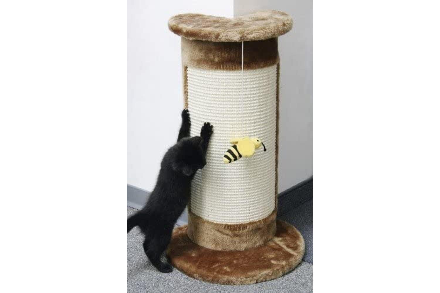 Kerbl Pet Ker-82526 - Cat Tree Corner 58 Cm With Bee On Elas-2