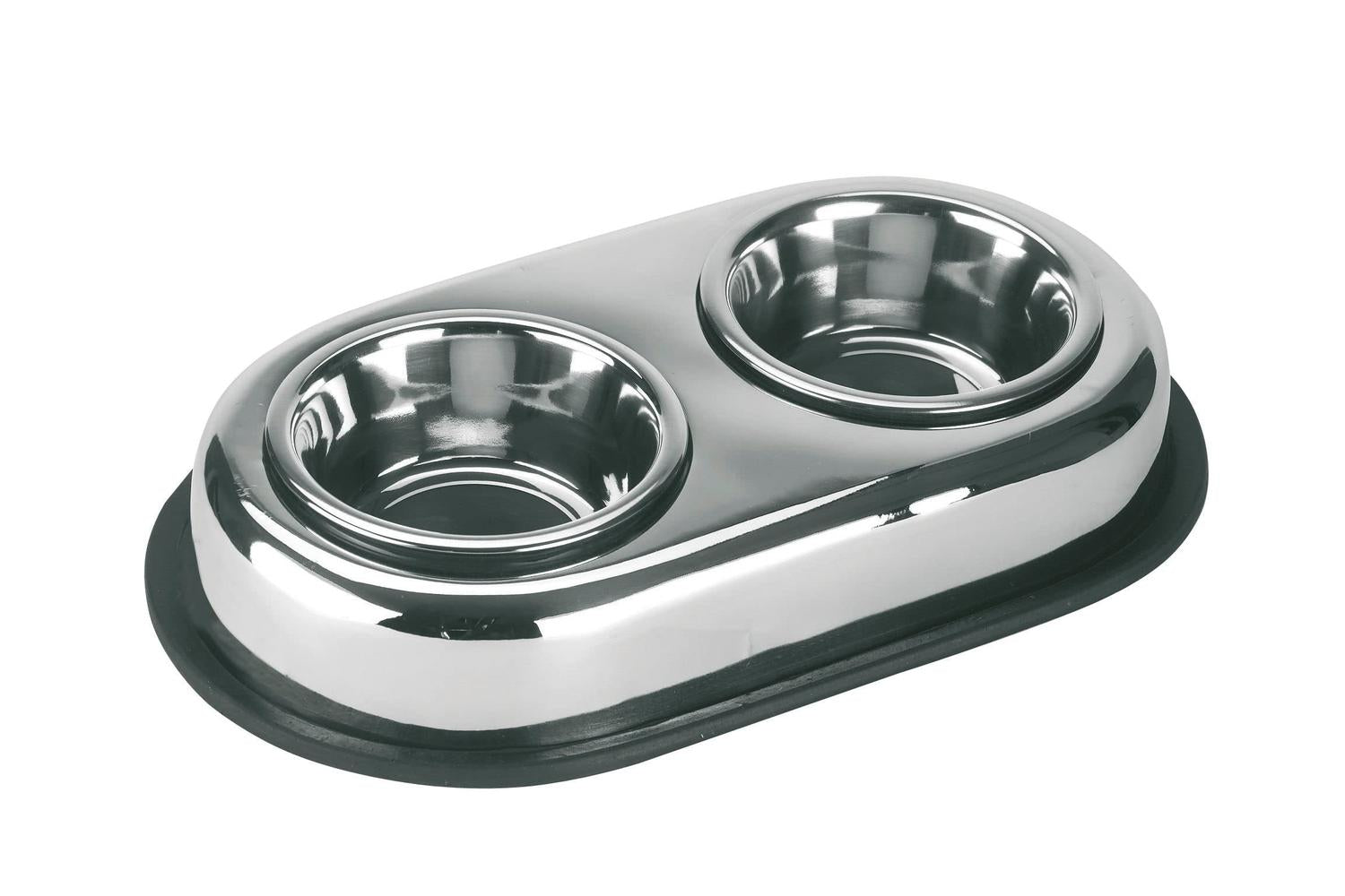 Kerbl Pet Ker-83411 - Stainless Steel Bowl Duo, 2x450ml, Ant-2