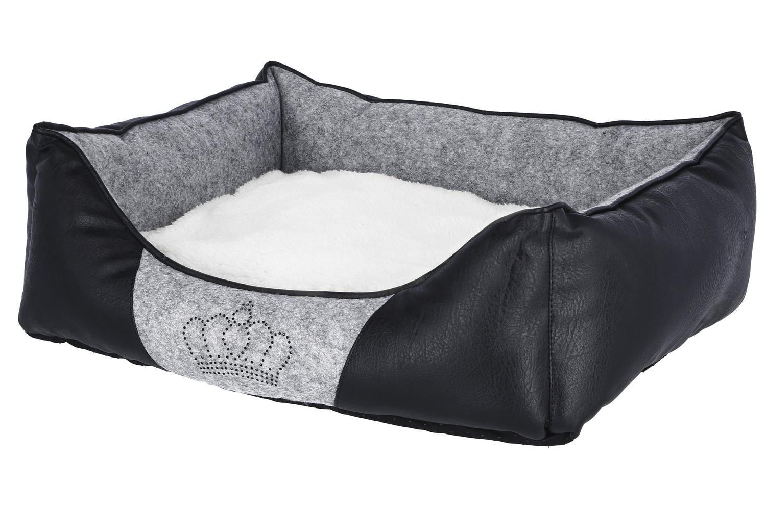 Kerbl Pet Ker-80360 - Snugly Bed Chiara 42x32x18cm, Grey/bla