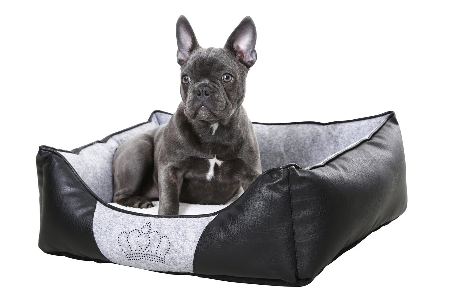 Kerbl Pet Ker-80360 - Snugly Bed Chiara 42x32x18cm, Grey/bla-3