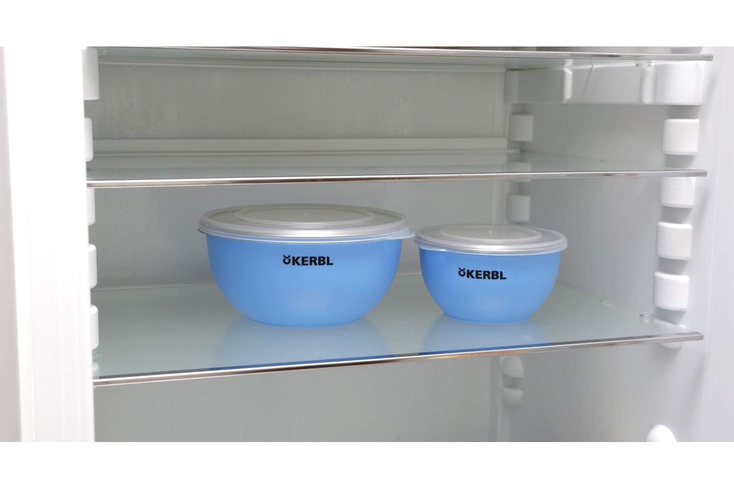 Kerbl Pet Ker-80528 - St. Steel Bowl Set With Cover Blue, 55-3