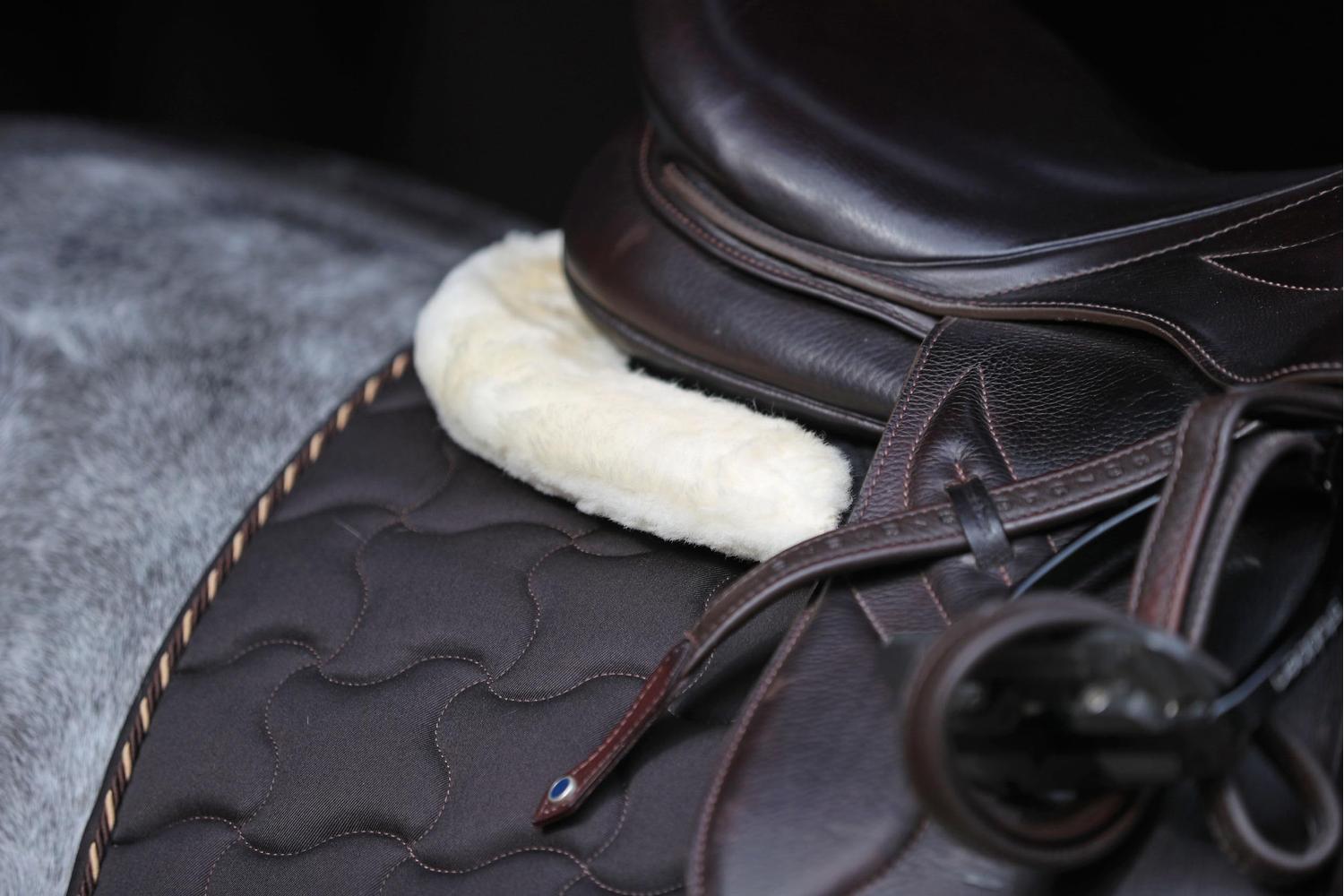 Kerbl Ker-3297731 - Sattelkissen Schwarz, Webpelz Pony-3